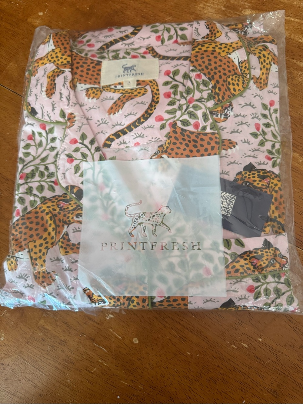 Printfresh Long PJ Set in Bagheera Blush - Picture 4 of 5